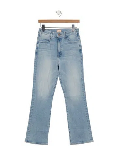 Pre-owned Mother High-rise Flared Jeans In Blue
