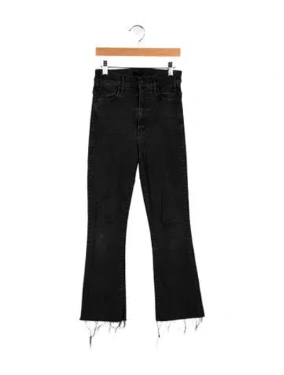 Pre-owned Mother High-rise Flared Jeans In Blue