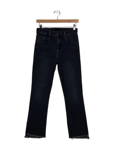 Pre-owned Mother High-rise Flared Jeans In Blue