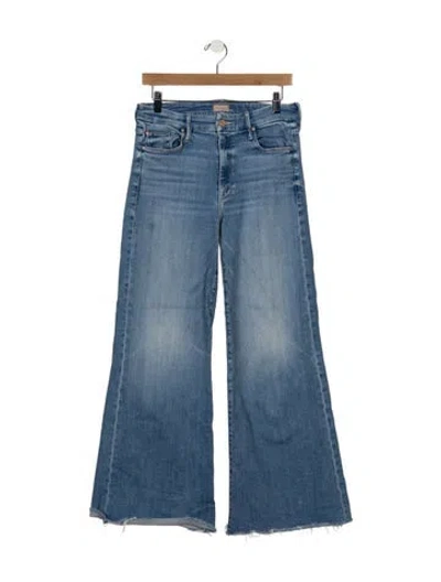 Pre-owned Mother High-rise Flared Jeans In Blue