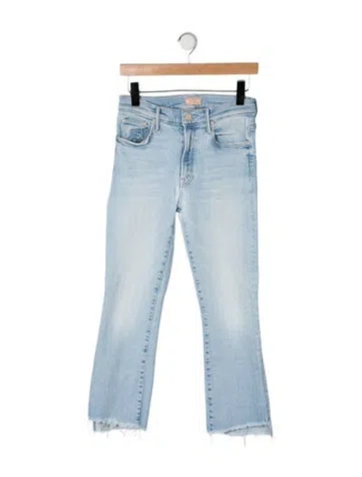 Pre-owned Mother High-rise Flared Jeans In Blue