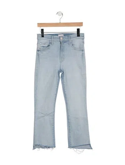 Pre-owned Mother High-rise Flared Jeans In Blue