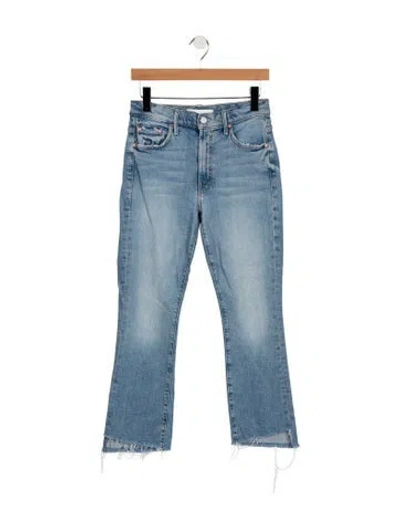 Pre-owned Mother High-rise Flared Jeans In Blue