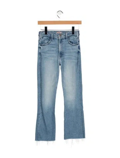 Pre-owned Mother High-rise Flared Jeans In Blue