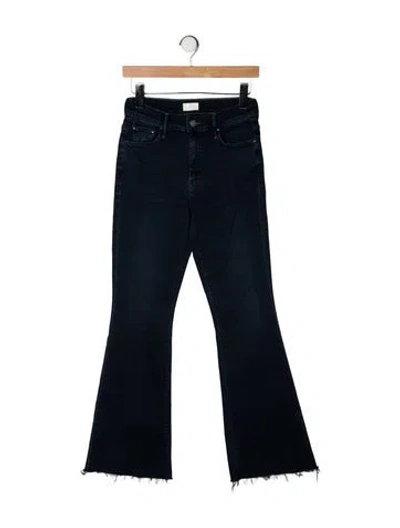 Pre-owned Mother High-rise Flared Jeans In Blue