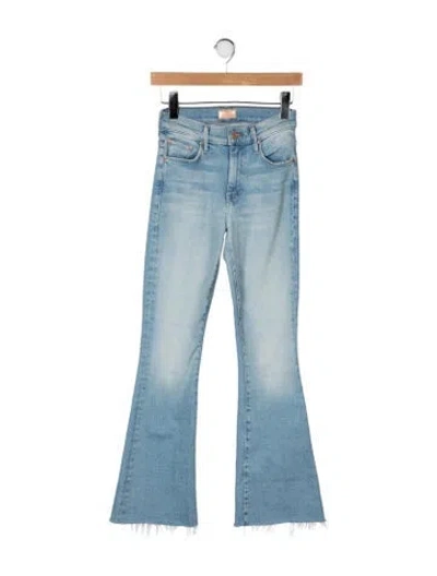Pre-owned Mother High-rise Flared Jeans In Blue