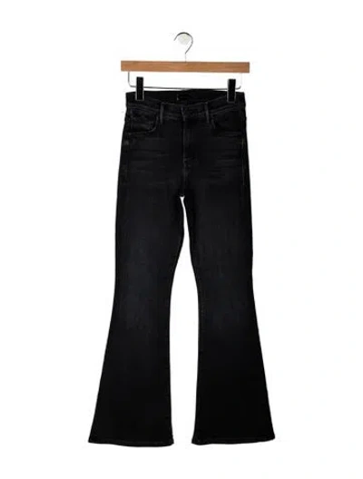 Pre-owned Mother High-rise Flared Jeans In Blue