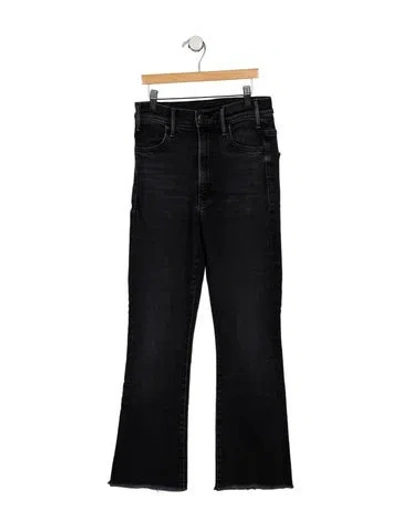 Pre-owned Mother High-rise Flared Jeans In Blue