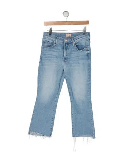 Pre-owned Mother High-rise Flared Jeans In Blue