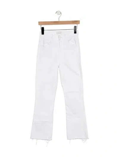 Pre-owned Mother High-rise Flared Jeans In Blue