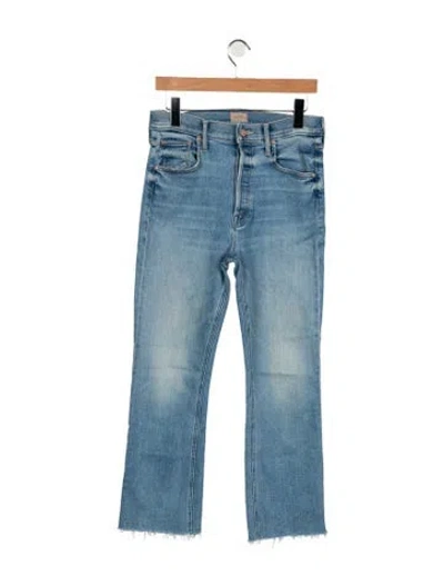 Pre-owned Mother High-rise Flared Jeans In Blue