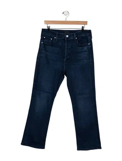 Pre-owned Mother High-rise Flared Jeans In Blue