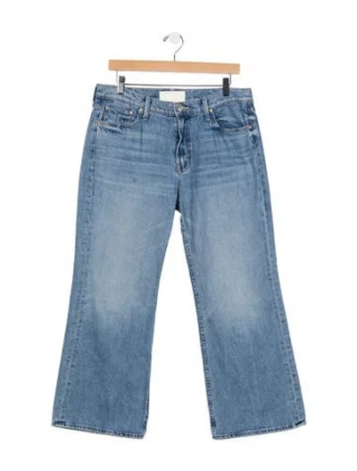 Pre-owned Mother High-rise Flared Jeans In Blue