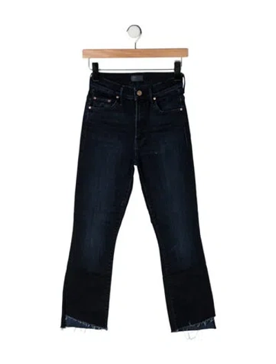 Pre-owned Mother High-rise Flared Jeans In Blue