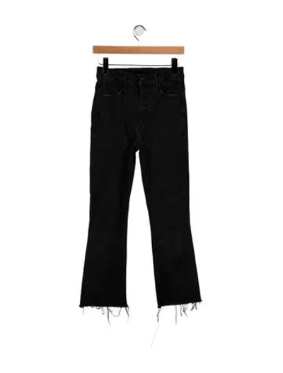 Pre-owned Mother High-rise Flared Jeans In Blue