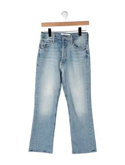 Pre-owned Mother High-rise Flared Jeans In Blue