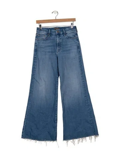 Pre-owned Mother High-rise Flared Jeans In Blue