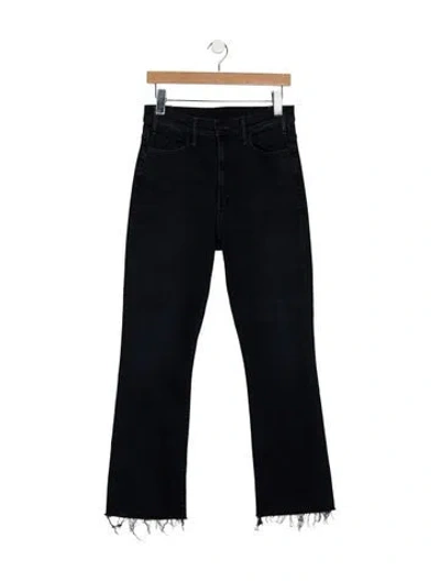 Pre-owned Mother High-rise Flared Jeans In Blue