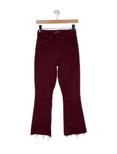 Pre-owned Mother High-rise Flared Jeans In Brown