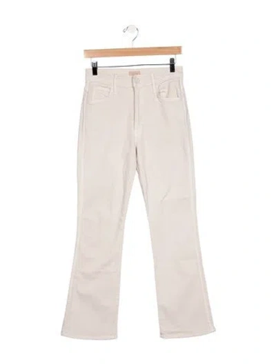 Pre-owned Mother High-rise Flared Jeans In Gray