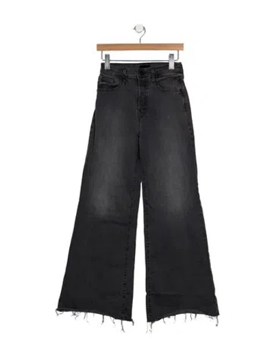 Pre-owned Mother High-rise Flared Jeans In Gray