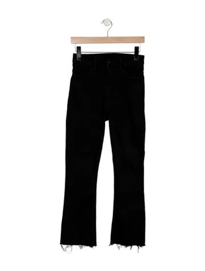 Pre-owned Mother High-rise Flared Jeans In Gray