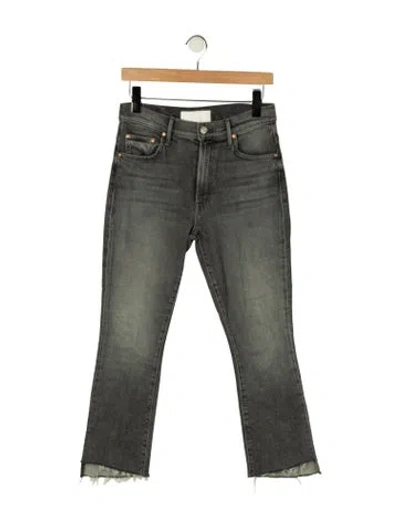 Pre-owned Mother High-rise Flared Jeans In Green