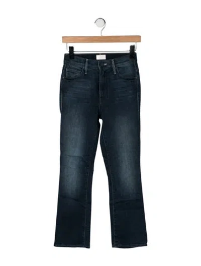 Pre-owned Mother High-rise Flared Jeans In Green
