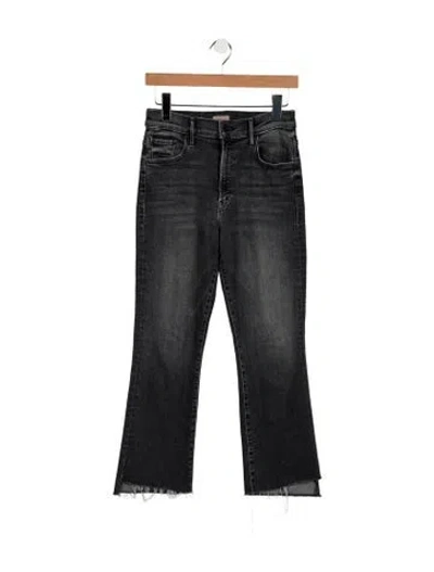 Pre-owned Mother High-rise Flared Jeans In Grey