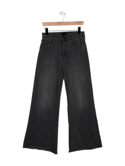 Pre-owned Mother High-rise Flared Jeans In Grey