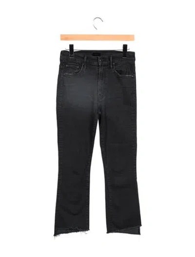 Pre-owned Mother High-rise Flared Jeans In Grey