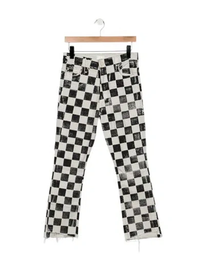 Pre-owned Mother High-rise Flared Jeans In Multi