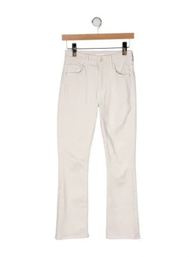 Pre-owned Mother High-rise Flared Jeans In Neutral