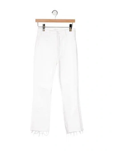 Pre-owned Mother High-rise Flared Jeans In Neutral