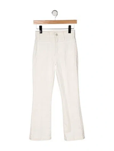 Pre-owned Mother High-rise Flared Jeans In Neutral