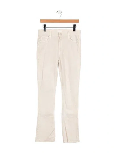 Pre-owned Mother High-rise Flared Jeans In Neutral