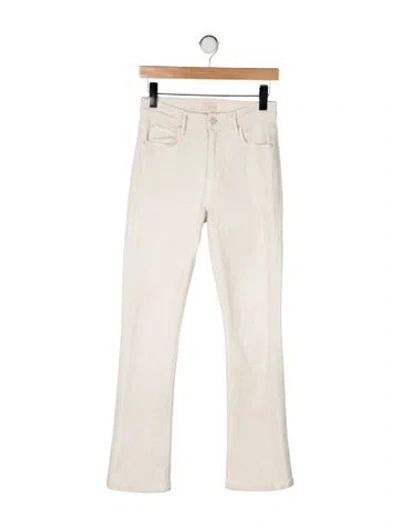 Pre-owned Mother High-rise Flared Jeans In Neutral