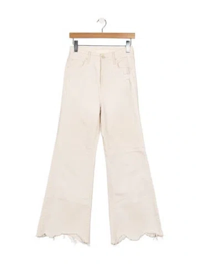 Pre-owned Mother High-rise Flared Jeans In Neutral