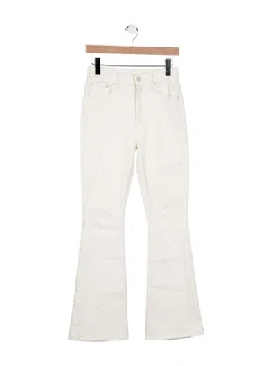 Pre-owned Mother High-rise Flared Jeans In Neutral