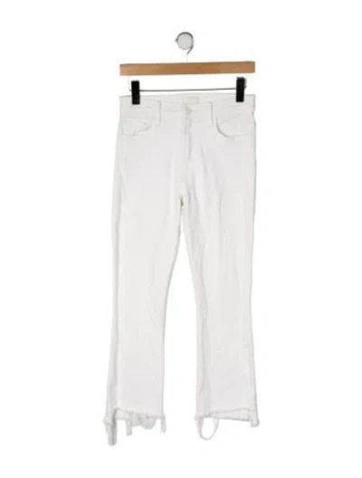 Pre-owned Mother High-rise Flared Jeans In Neutral