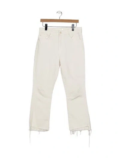 Pre-owned Mother High-rise Flared Jeans In Neutral