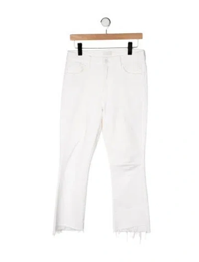 Pre-owned Mother High-rise Flared Jeans In Neutral