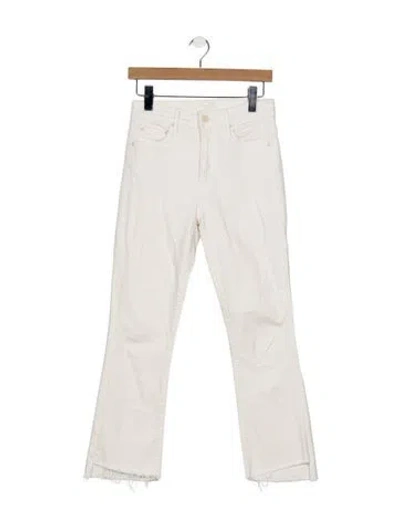 Pre-owned Mother High-rise Flared Jeans In Neutral