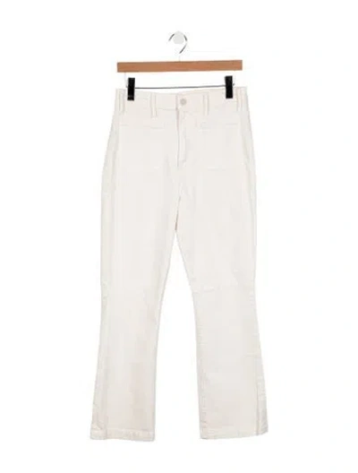 Pre-owned Mother High-rise Flared Jeans In Neutral
