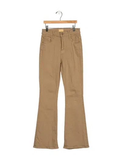 Pre-owned Mother High-rise Flared Jeans In Neutral