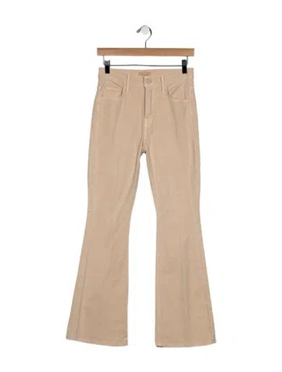 Pre-owned Mother High-rise Flared Jeans In Neutral