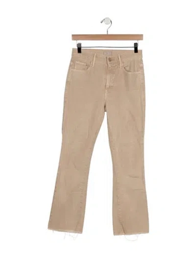 Pre-owned Mother High-rise Flared Jeans In Neutral