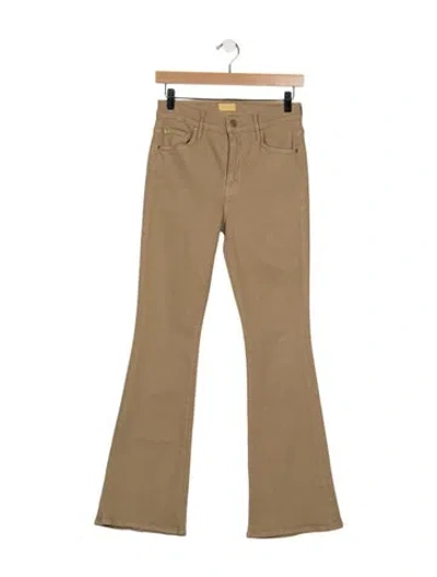 Pre-owned Mother High-rise Flared Jeans In Neutral