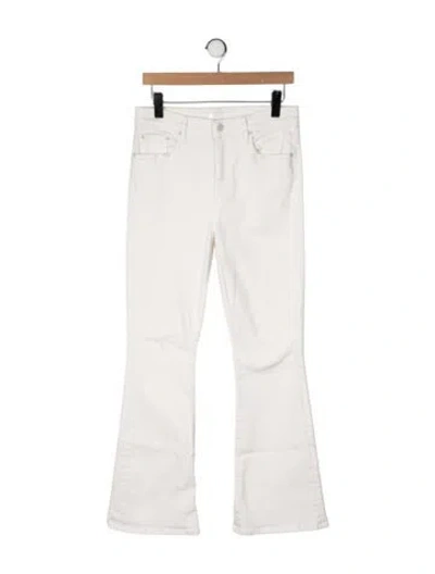 Pre-owned Mother High-rise Flared Jeans In Neutral
