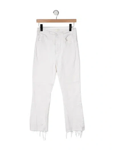 Pre-owned Mother High-rise Flared Jeans In Neutral